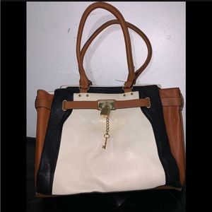 Aldo tri color tote purse